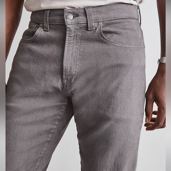 Madewell garment dyed athletic slim jeans thunder cloud grey - Picture 5 of 7
